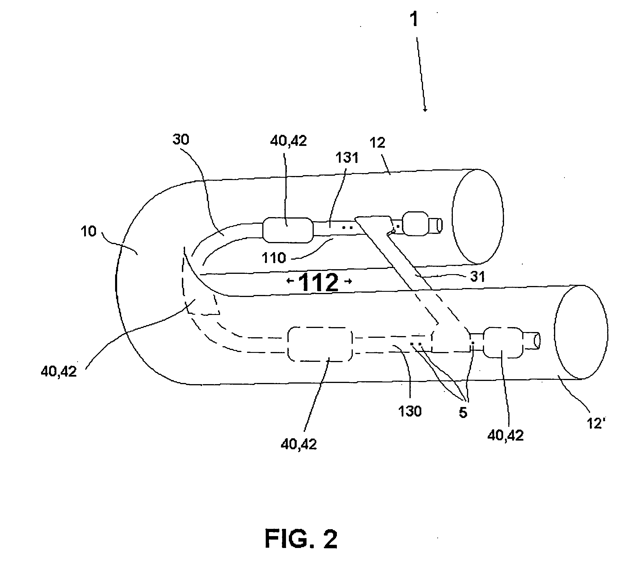 U-shaped float tube with stabilizing frame