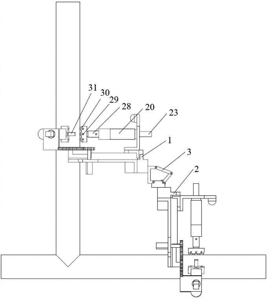 Multi-motion-mode pipeline outer wall climbing detection robot