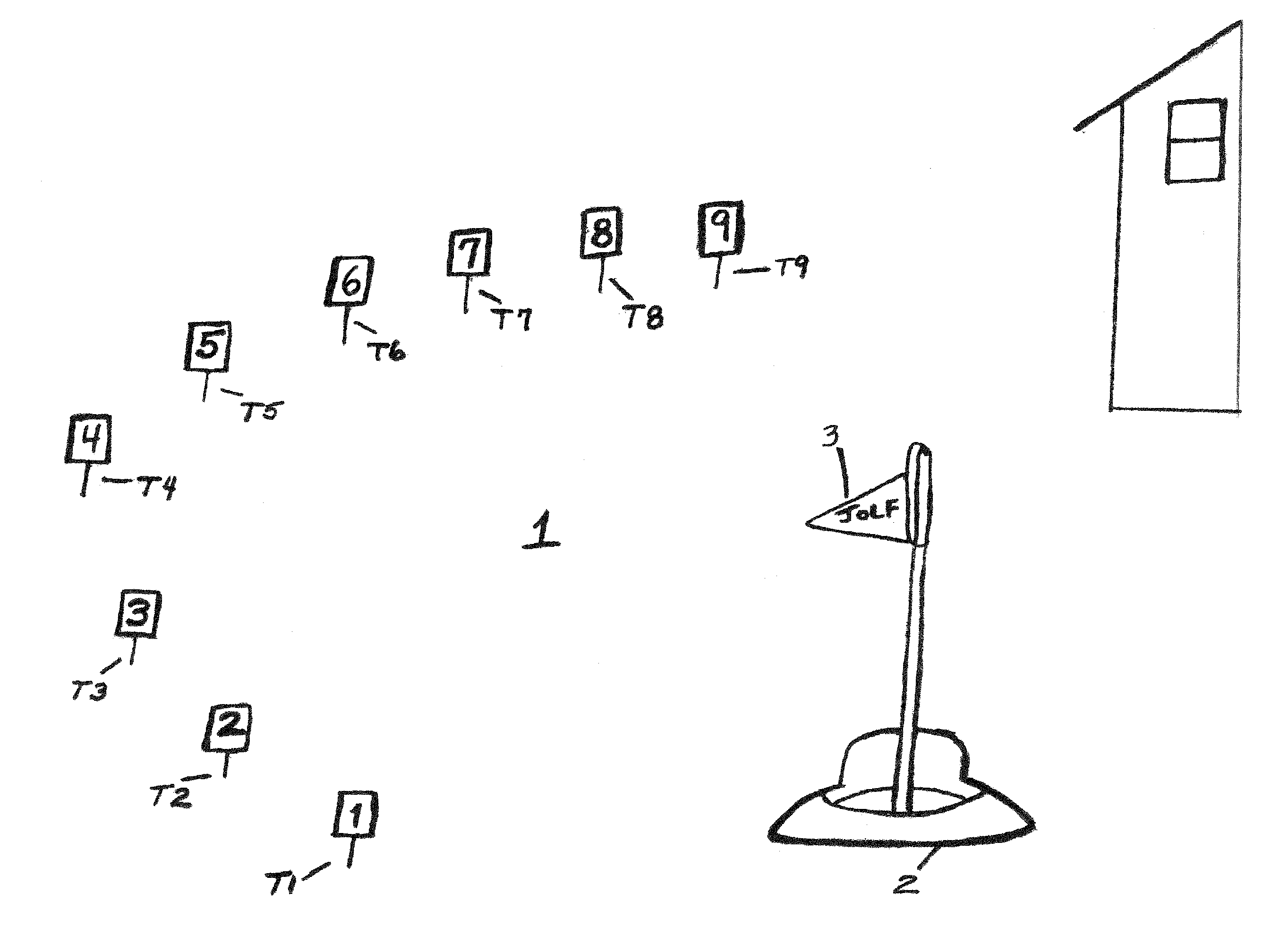 Golf game apparatus and method