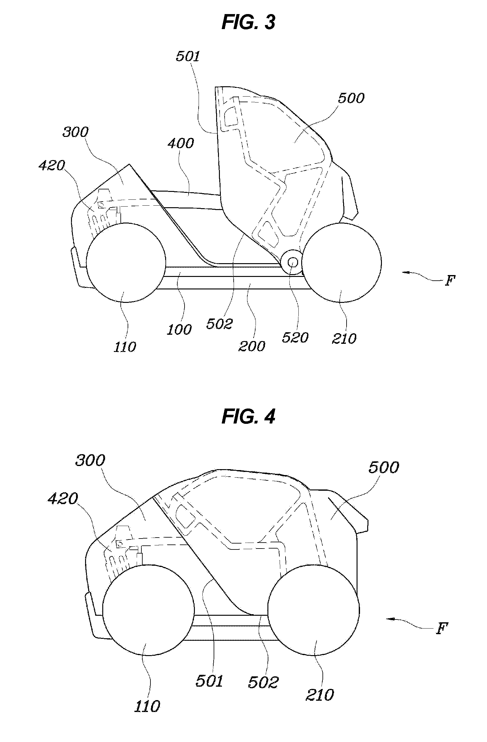 Foldable vehicle