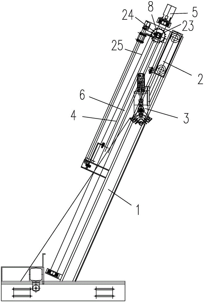 Film lifting transfer device