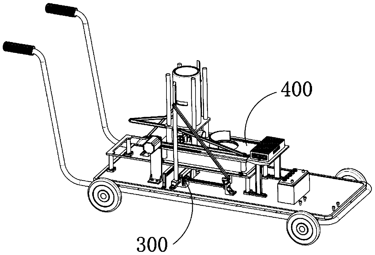 Method for automatically replacing luminous paint bucket of cold spray marking machine