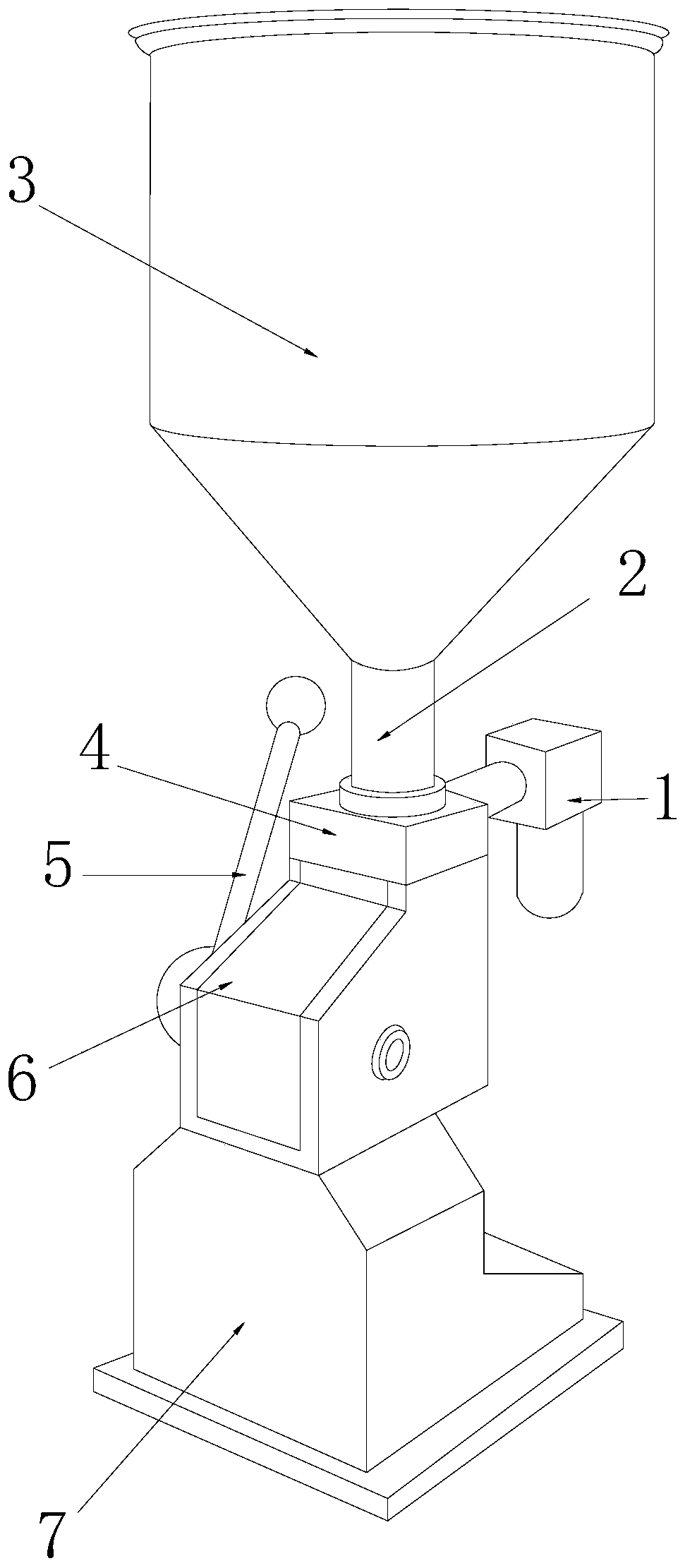 Special-shaped bag compression filling machine