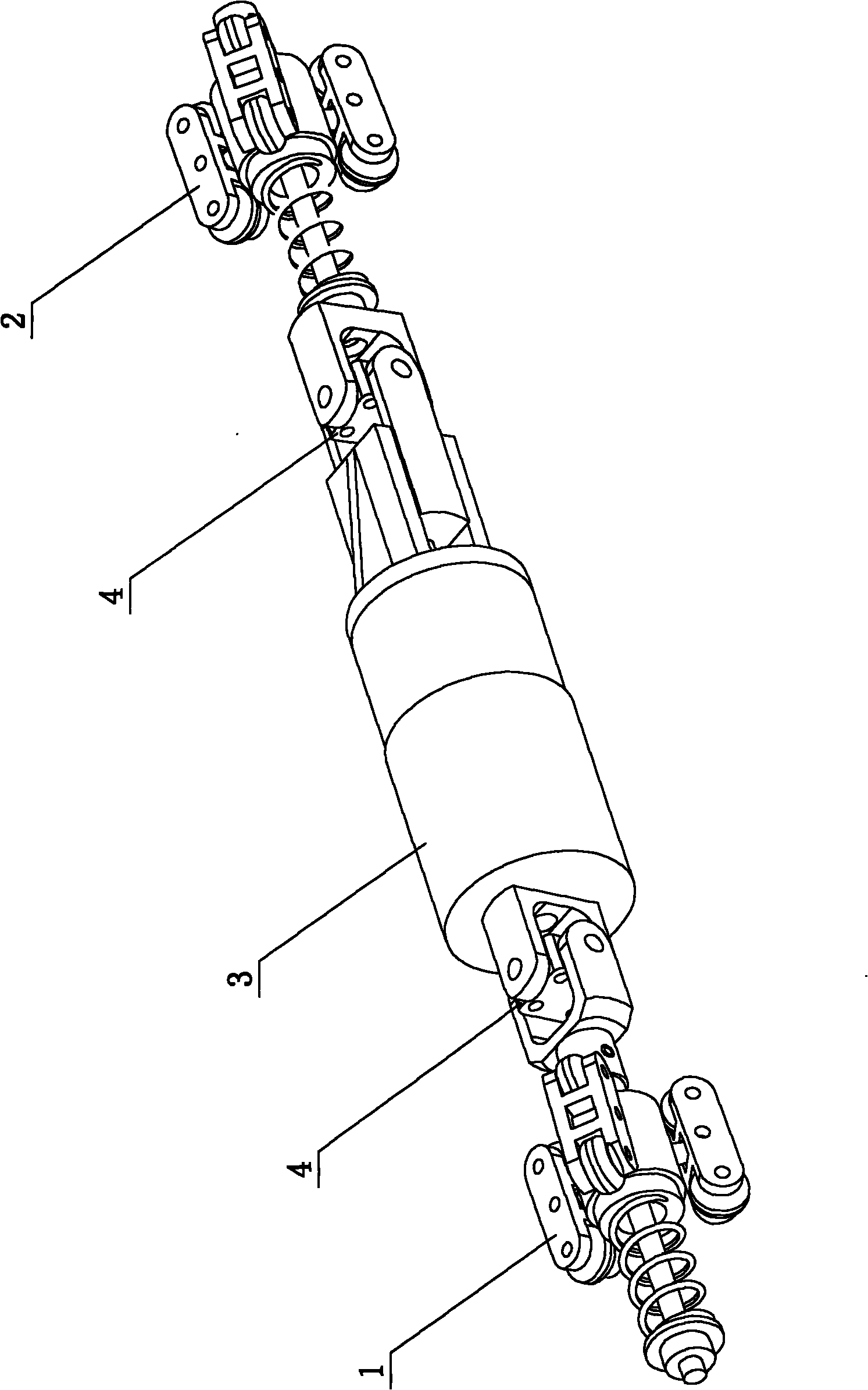 Large traction wriggling propulsion micro-pipeline robot