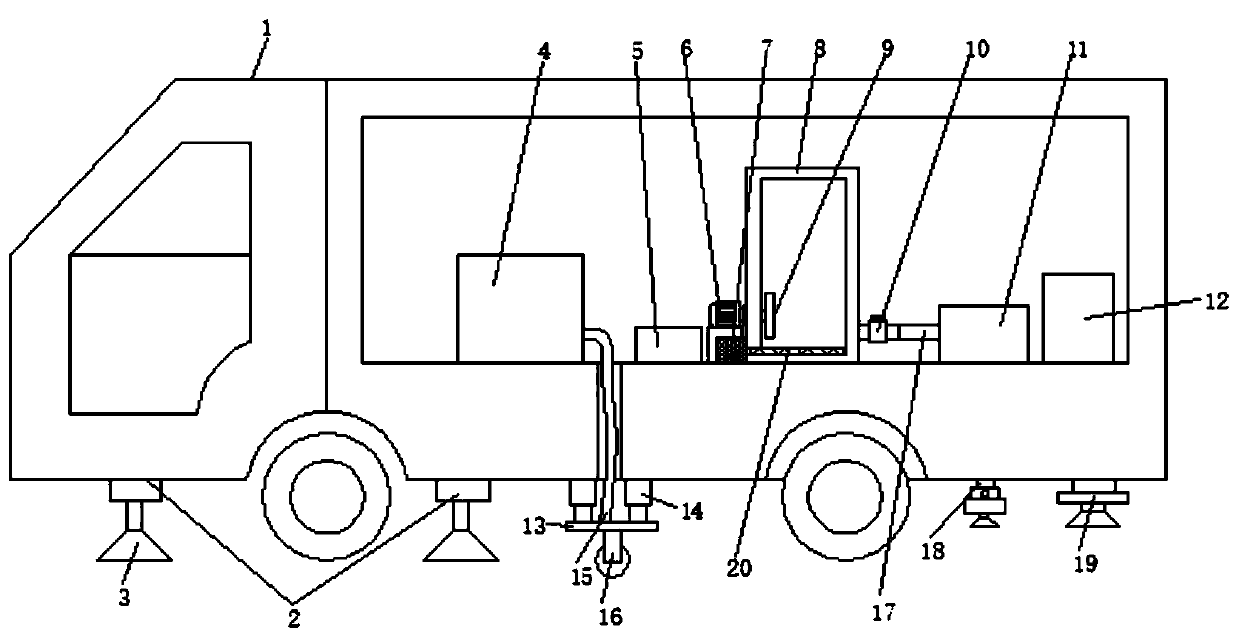 Constant-viscosity spraying device for roads