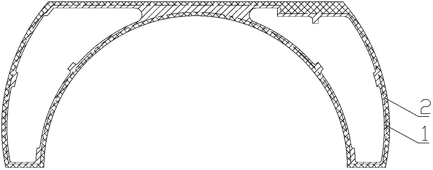 Machining method of complex casting with non-circular cross section