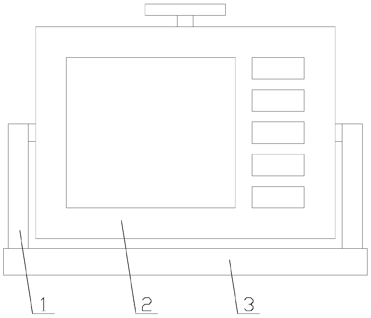 Reliably working electrocardiograph monitoring instrument with angle adjusting function