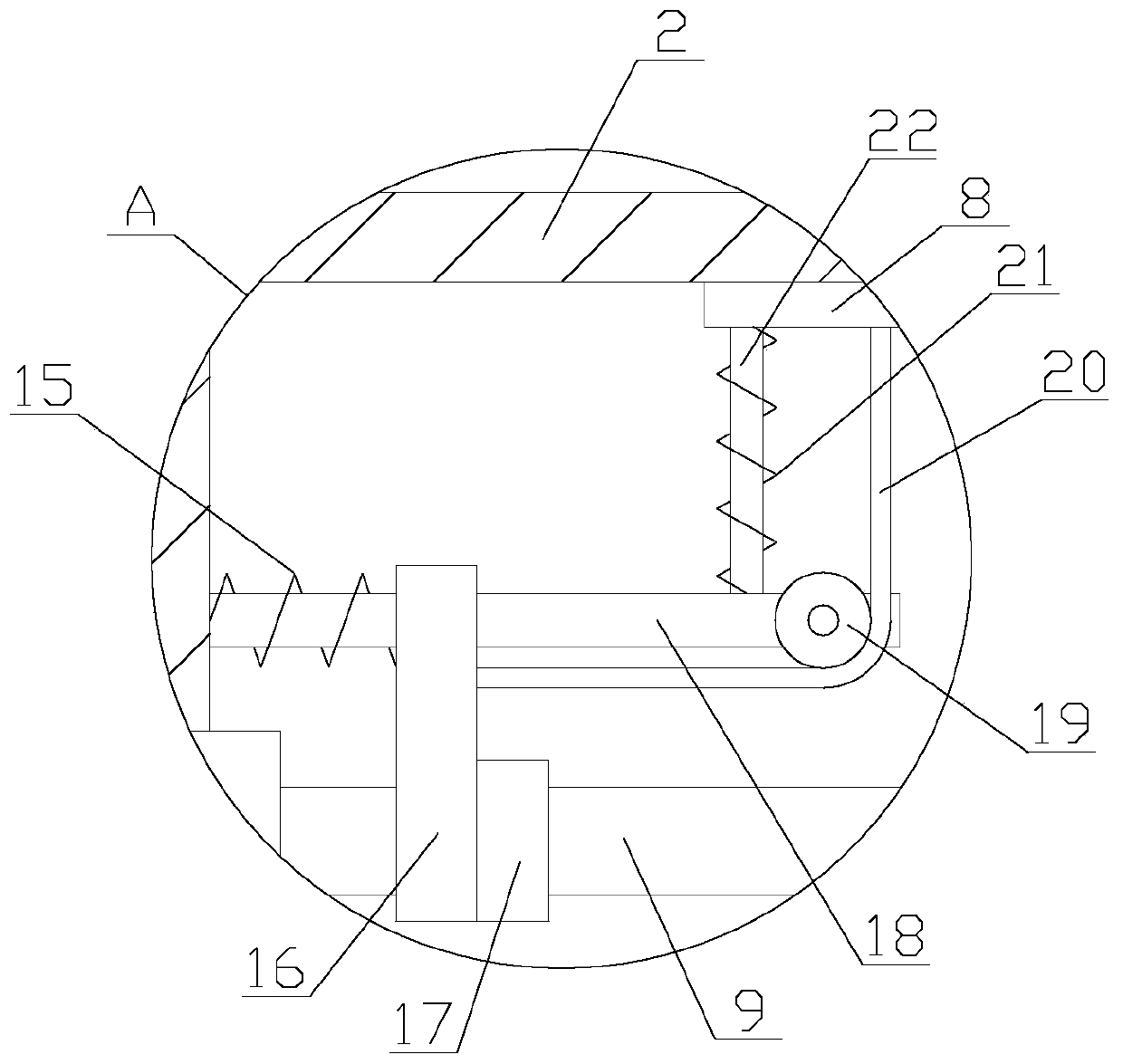 Reliably working electrocardiograph monitoring instrument with angle adjusting function