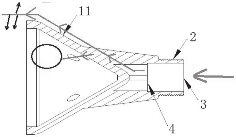 Air filter blowback spray head, system and cleaning method