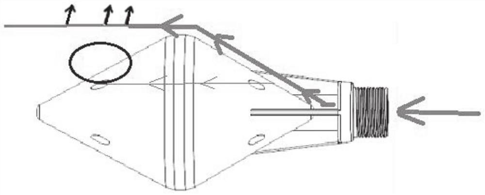 Air filter blowback spray head, system and cleaning method