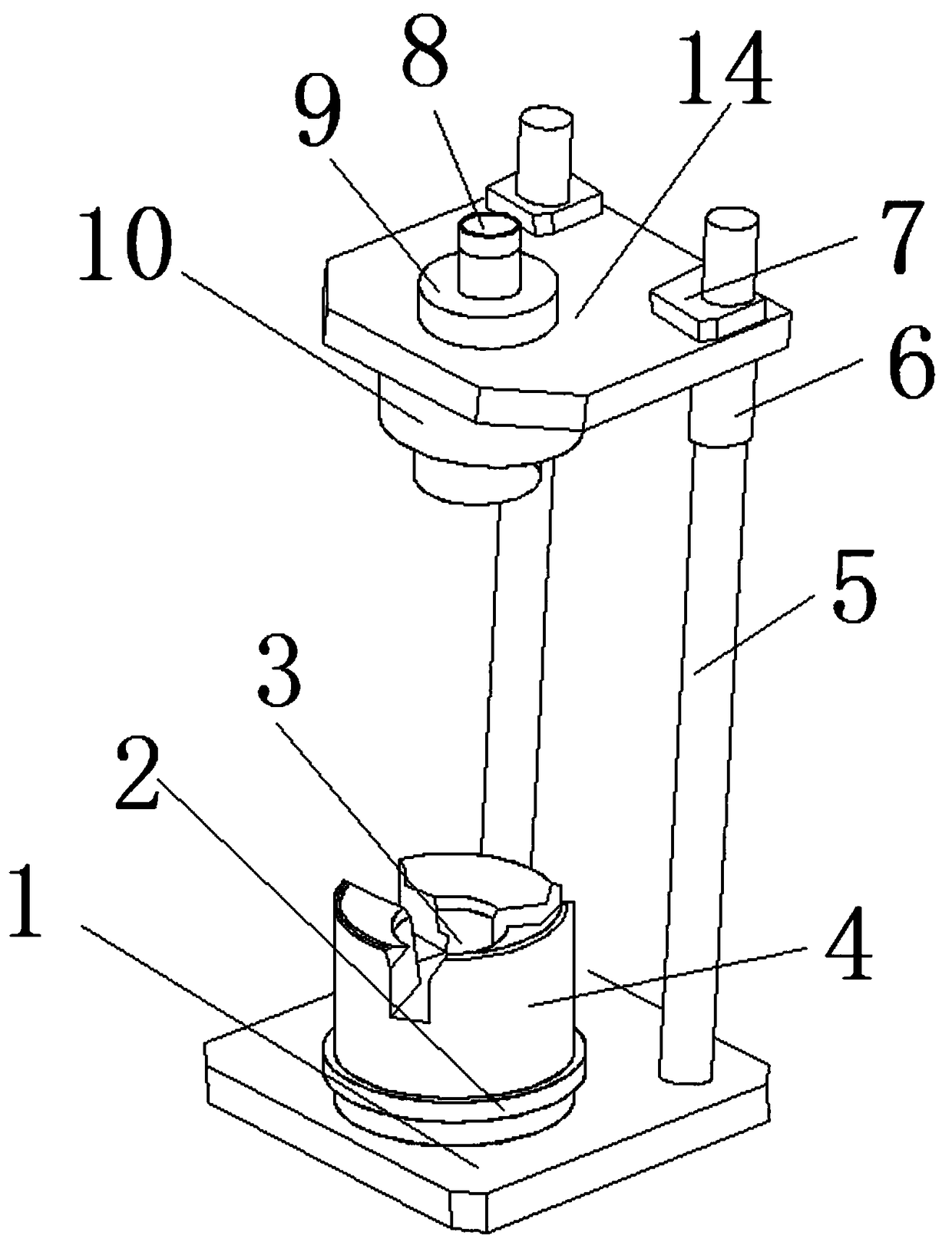 Plastic product forming mould high in stability