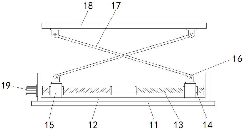 Lifting device for flight simulator