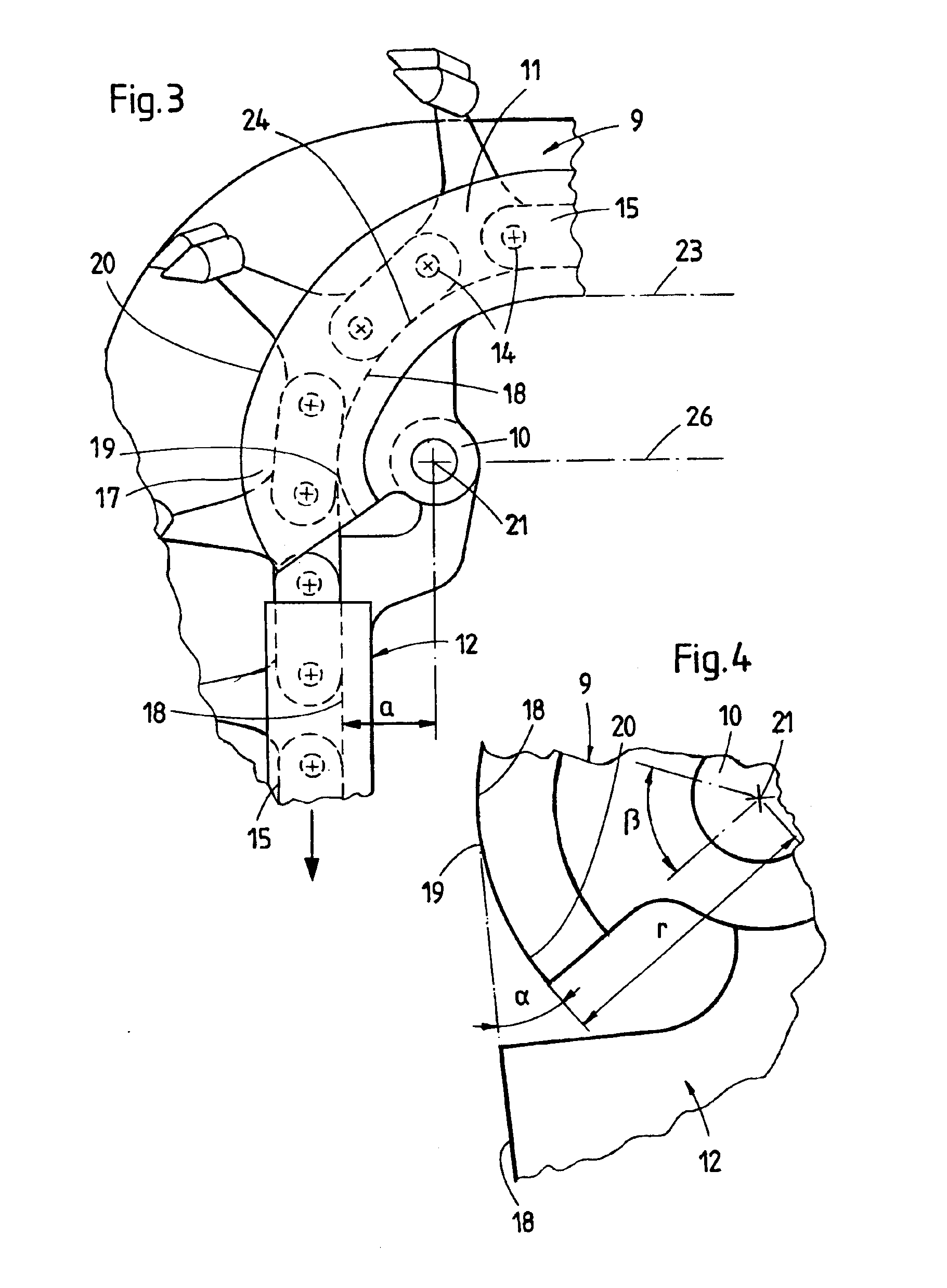 Ballast excavating chain