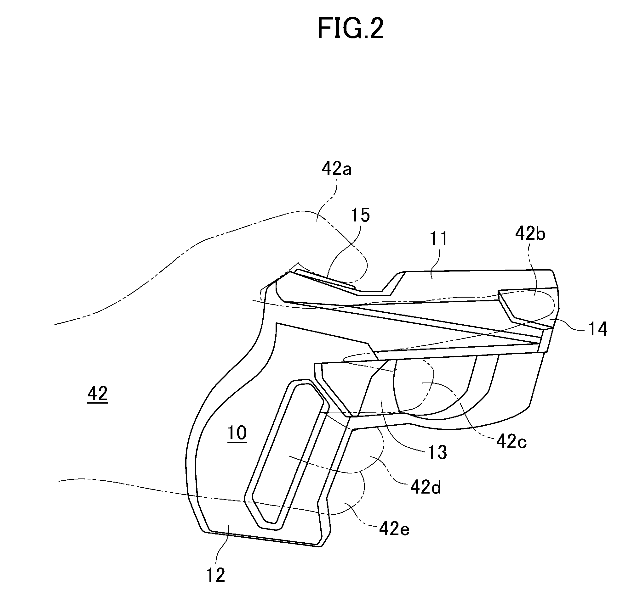 Information processing device including head mounted display