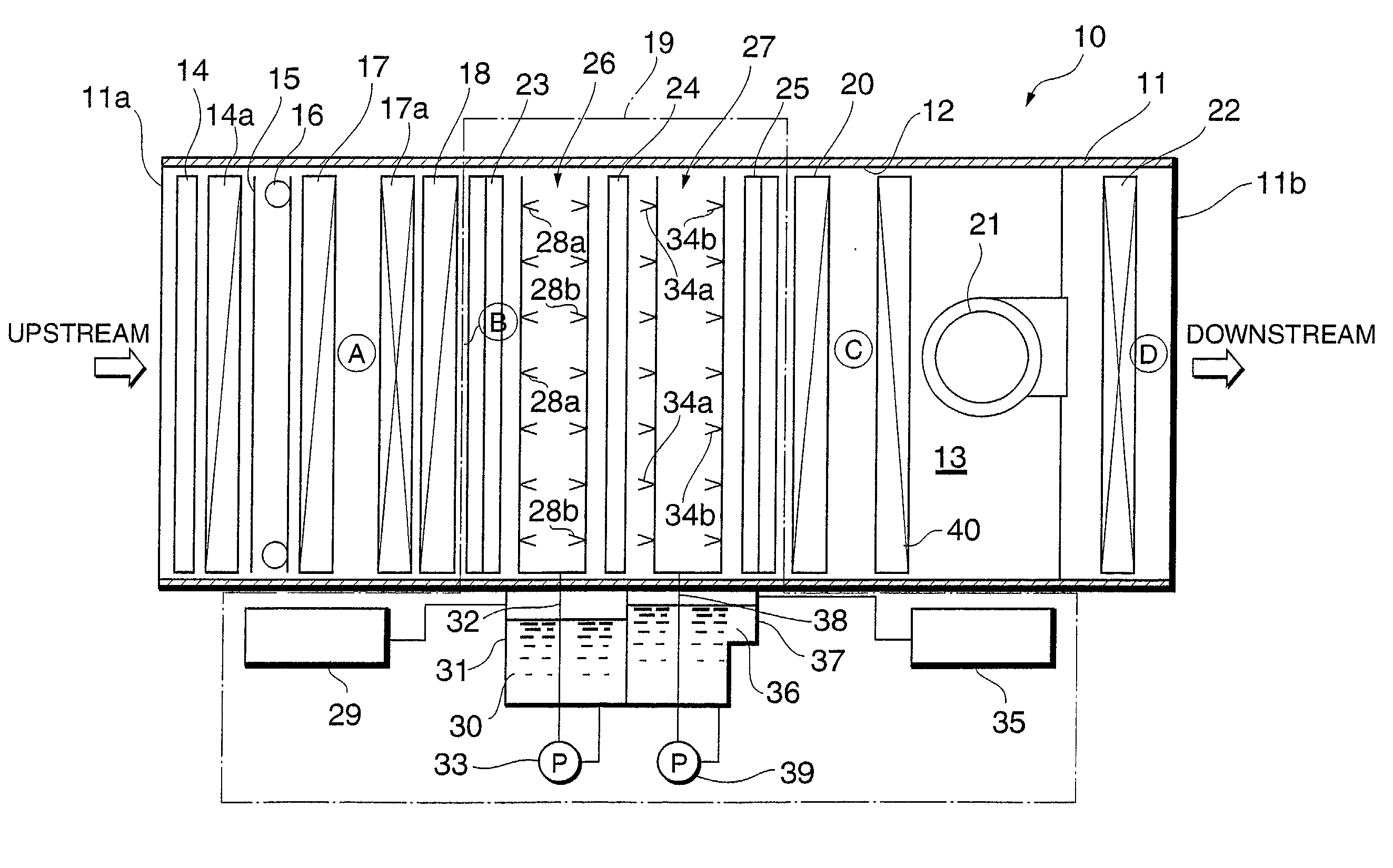 Apparatus for removing impurity contents in the air