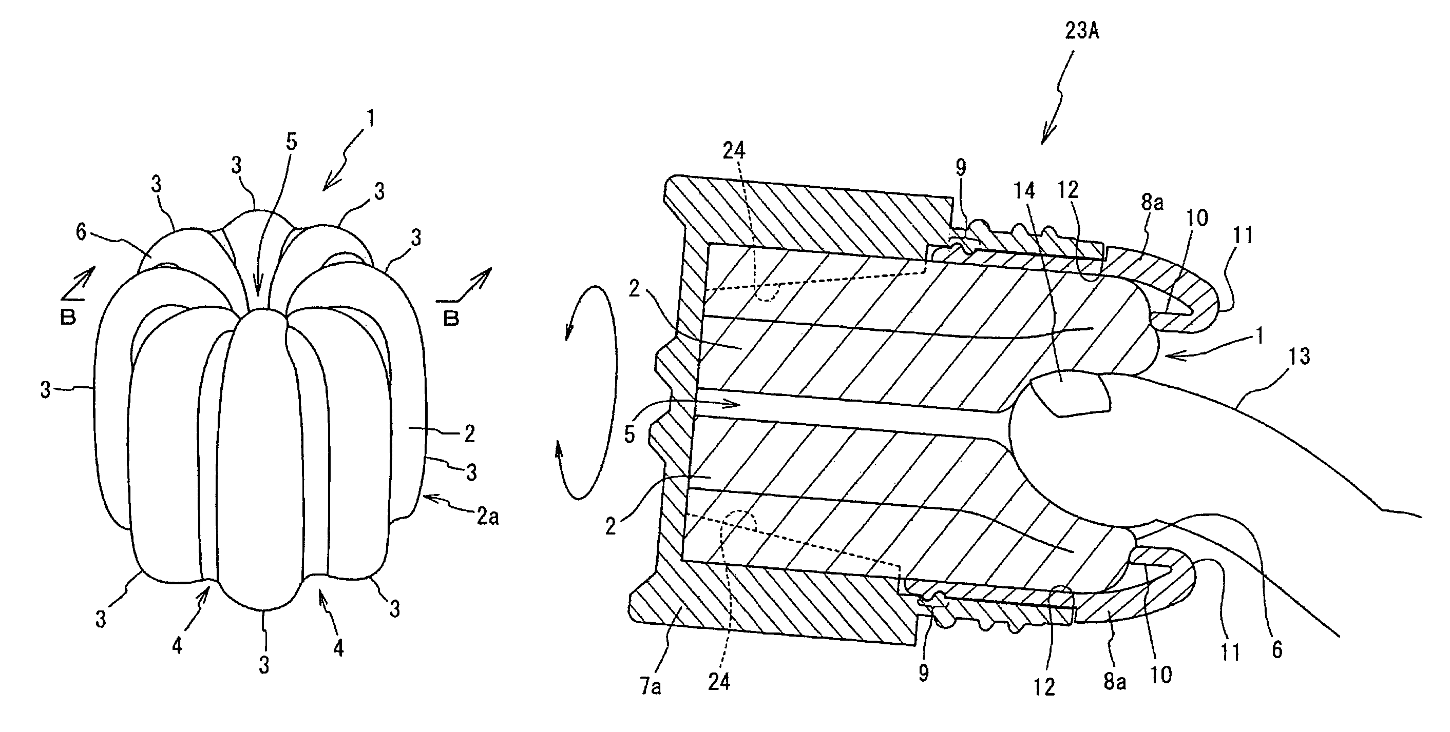 Fingertip care sponge and fingertip care instrument