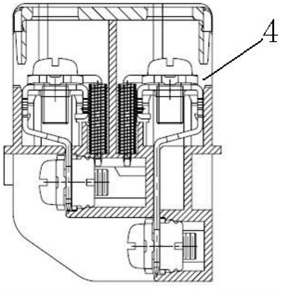 Falling prevention structure of panel type wiring terminal strip