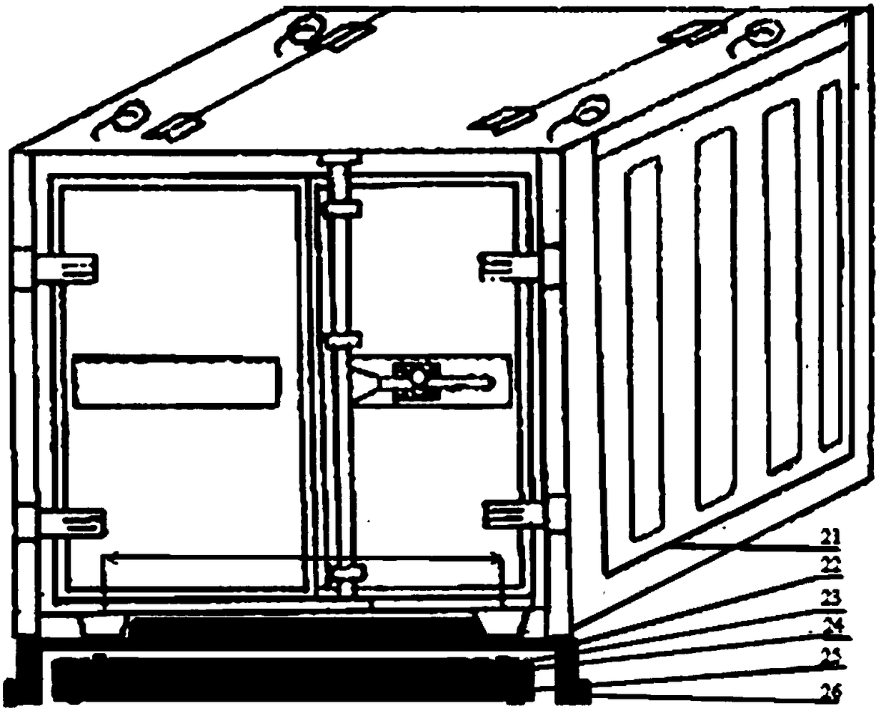 High-speed train express mail logistics system