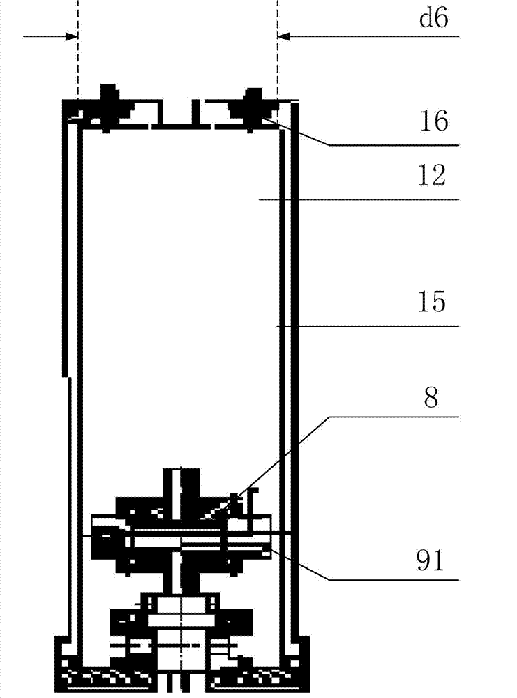 Holed side wall type upper vacuum chamber system of fountain atomic clock