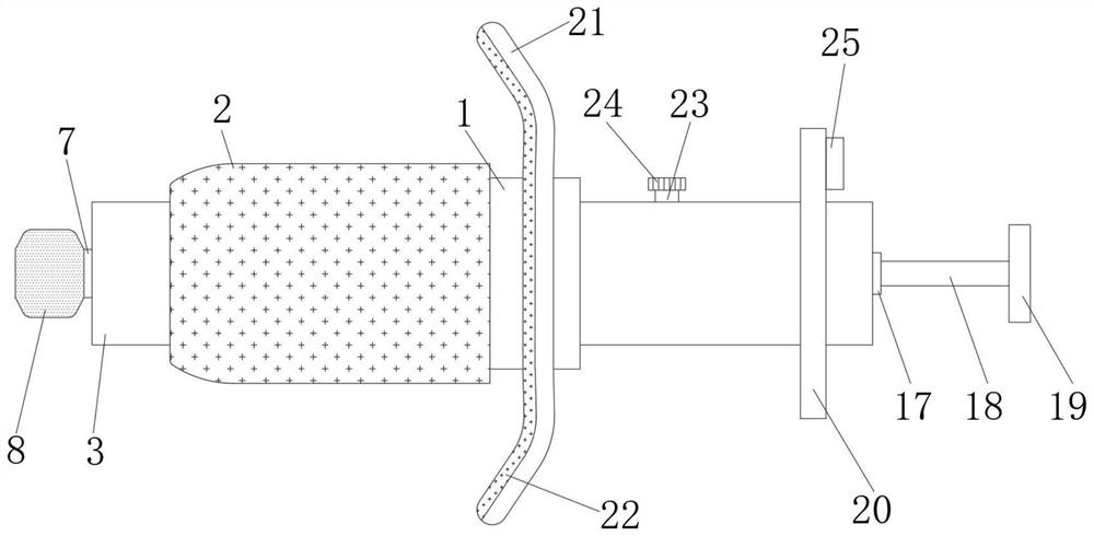 Medicine applying and sampling integrated device for gynecological examination