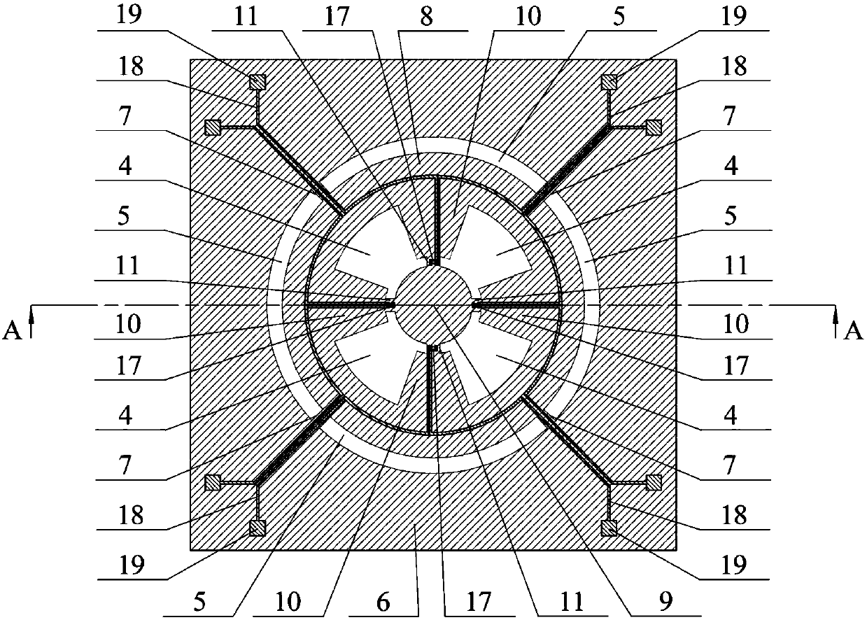 Micro voltage high overload sensor chip