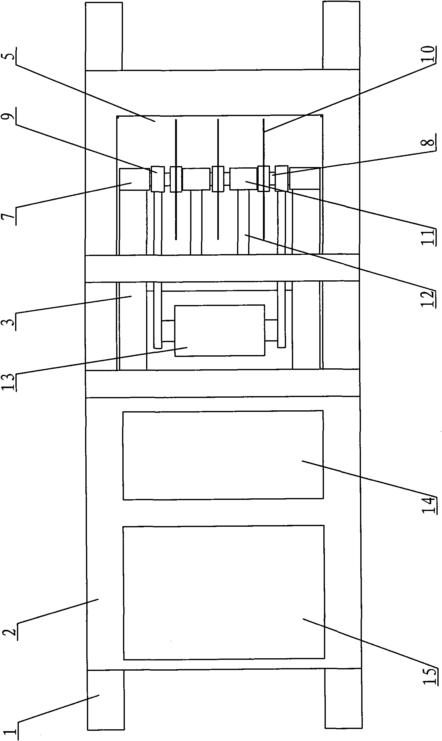 Multi-blade saw mine quarrying machine