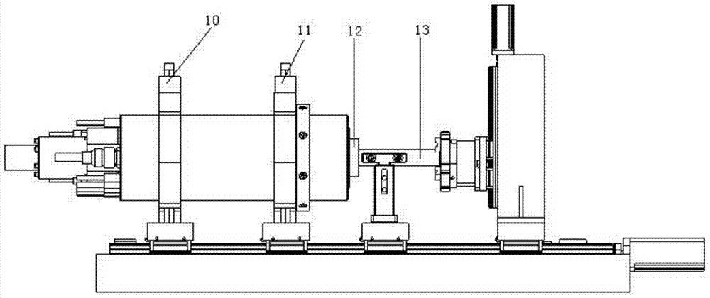 High-speed main shaft complete machine intelligent dynamic balance device