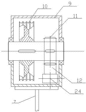 A hydraulically driven three-dimensional parking garage with a gear pair amplification mechanism