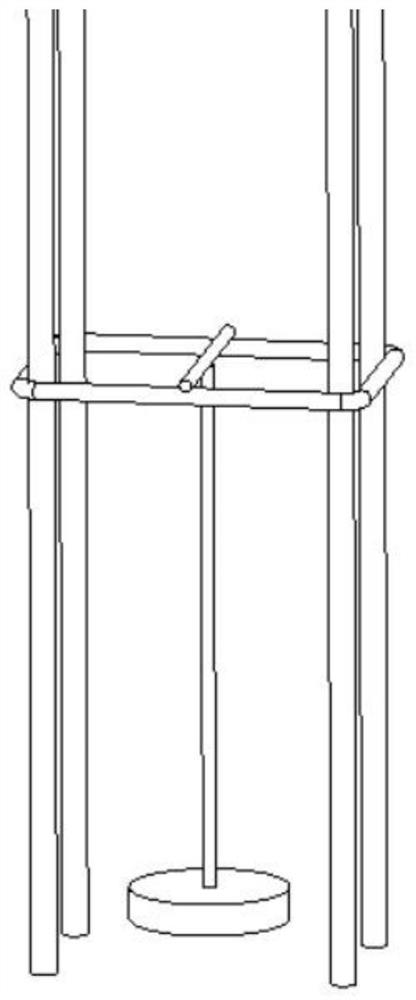 3D printing concrete constructional column bottom vertical steel bar anchoring component and construction method