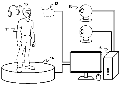 Mine virtual reality training system based on immersion type input and output equipment