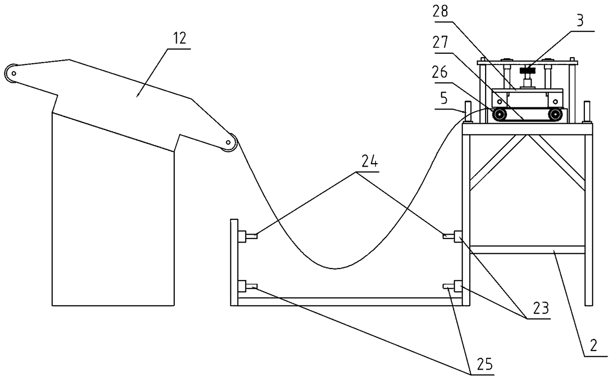 A guide plate servo fixed-length feeding device