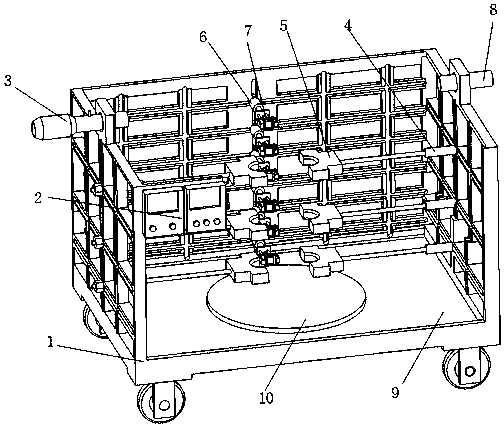 Equipment capable of flexibly detecting air tightness of exhaust manifolds and application method