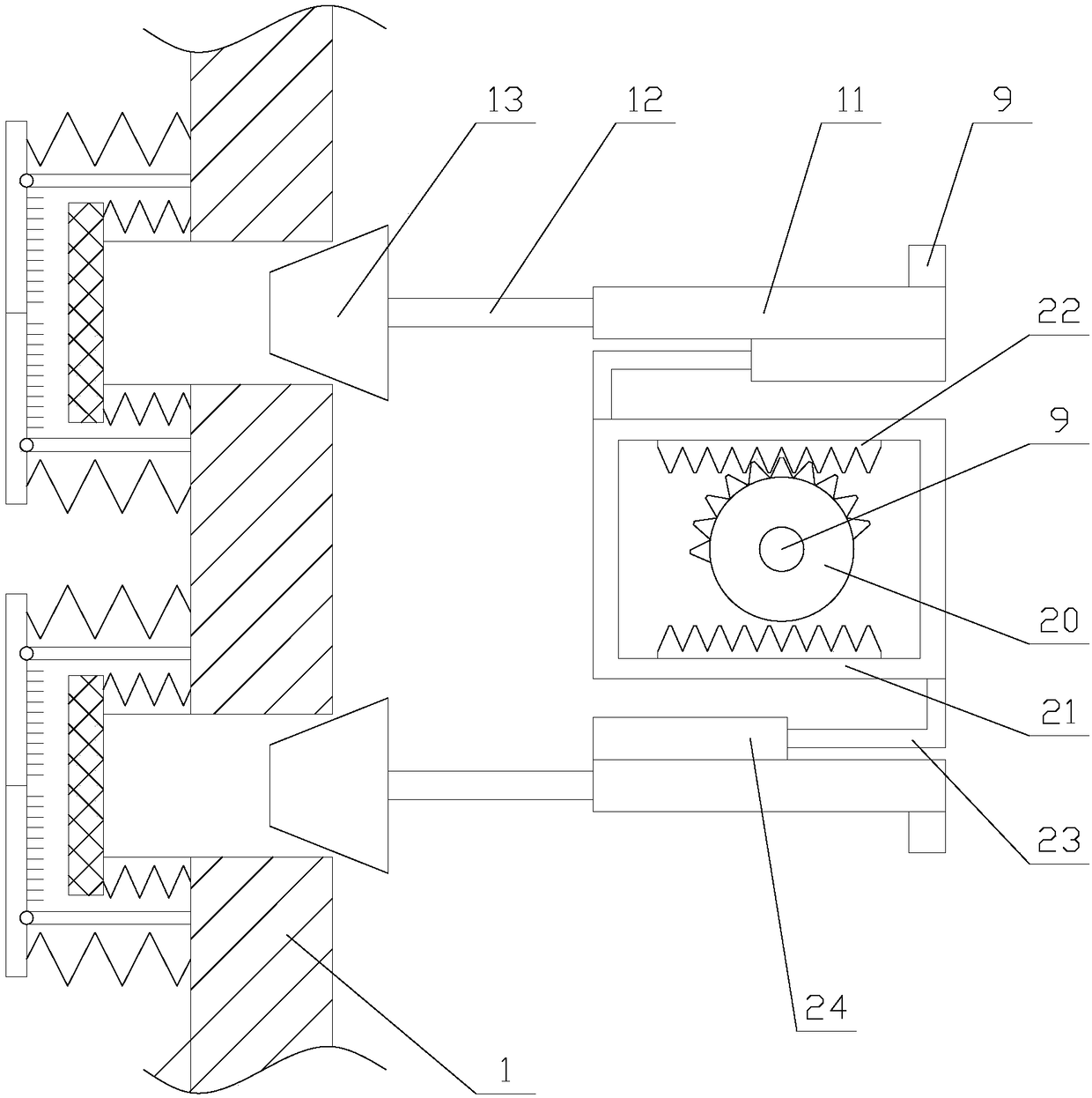 Multifunctional new energy automobile motor good in dustproof and heat dissipation effects