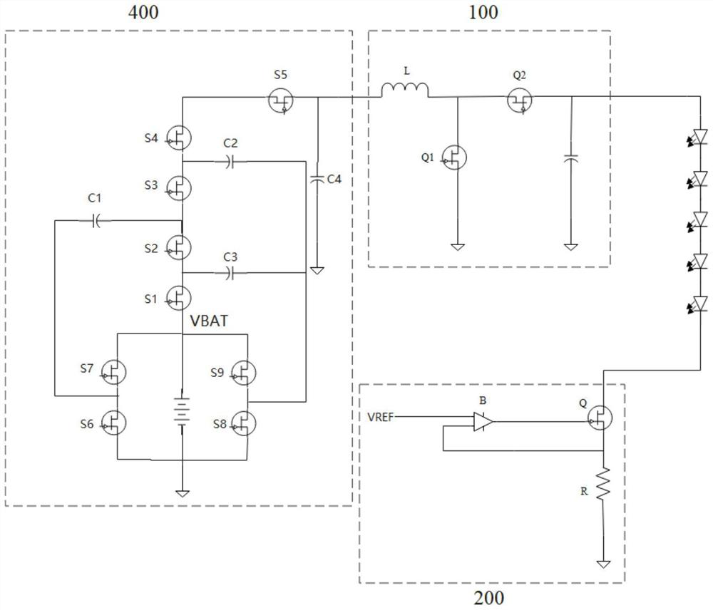 Backlight power supply, display device and electronic equipment