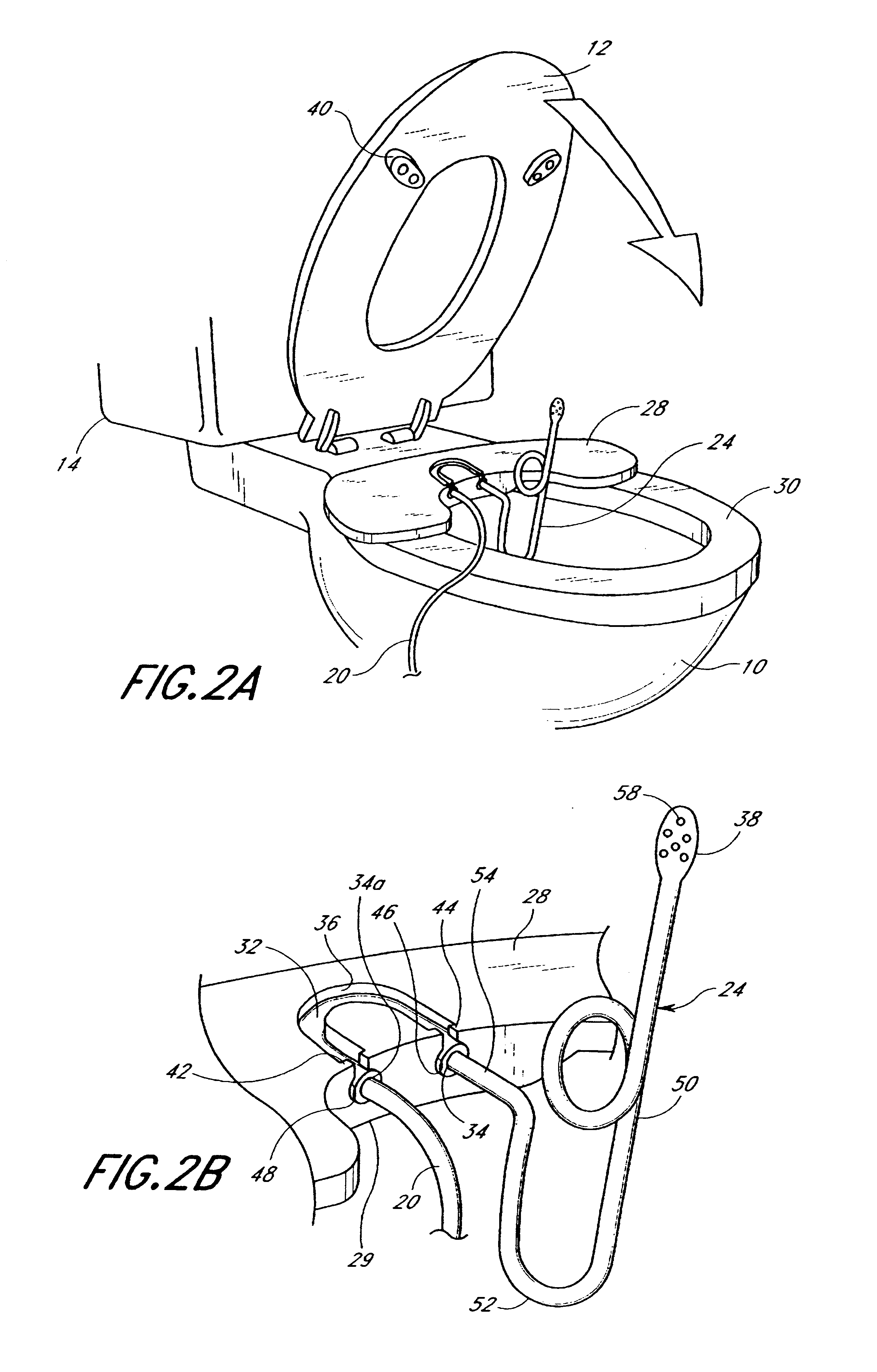 Hygienic, removable toilet attachment for enema, douche or colonic irrigation