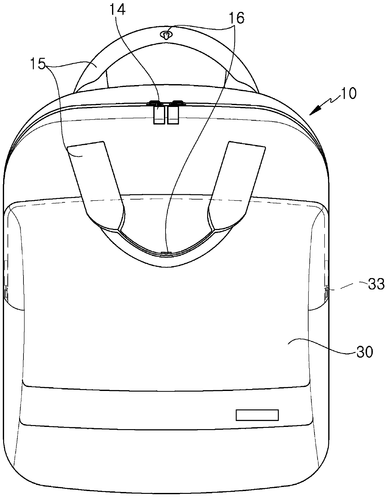 A rucksack-type travel bag that doubles as a backpack