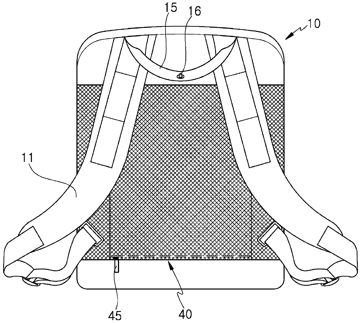 A rucksack-type travel bag that doubles as a backpack