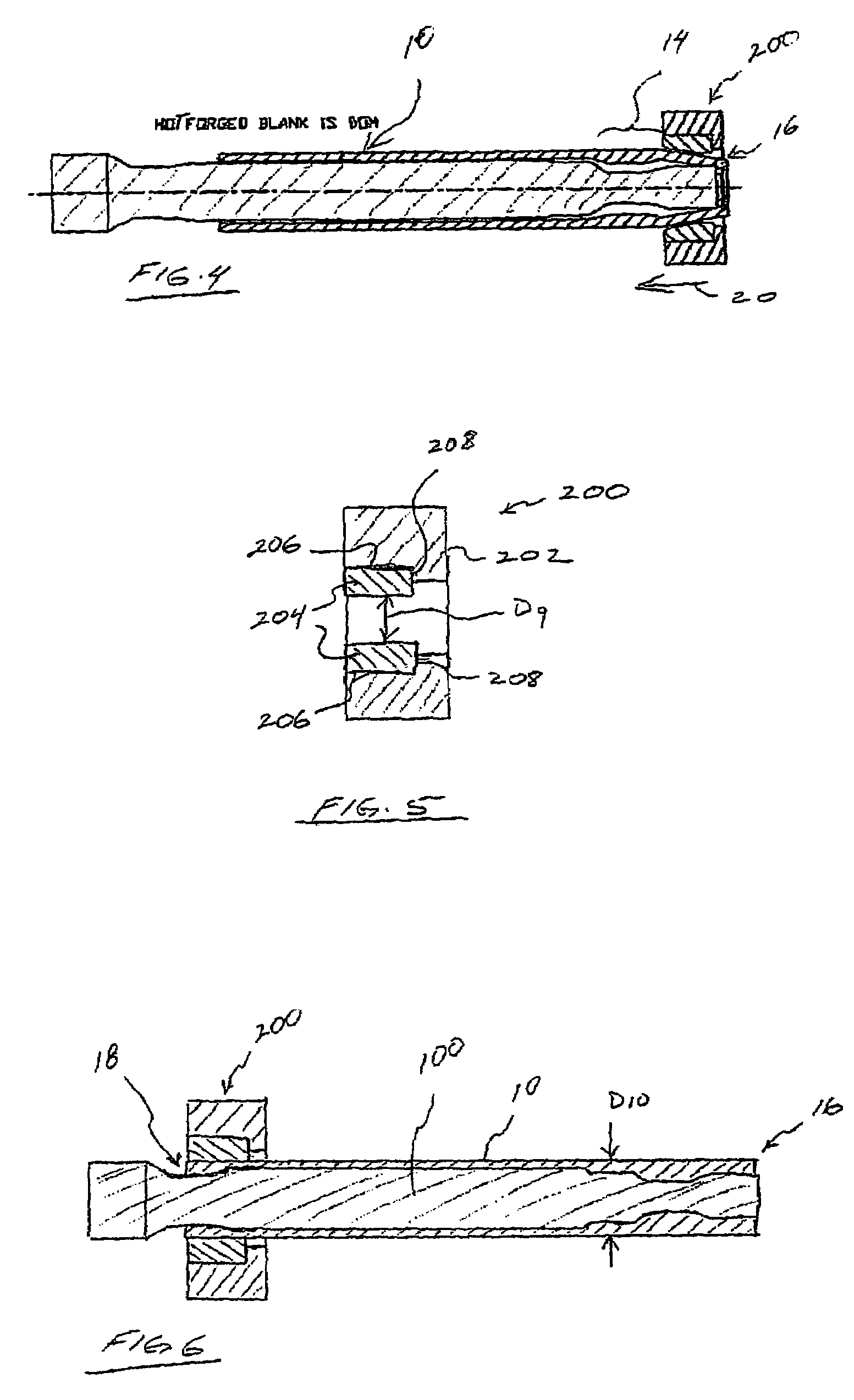 Unitary rear axle housing and method for manufacturing same