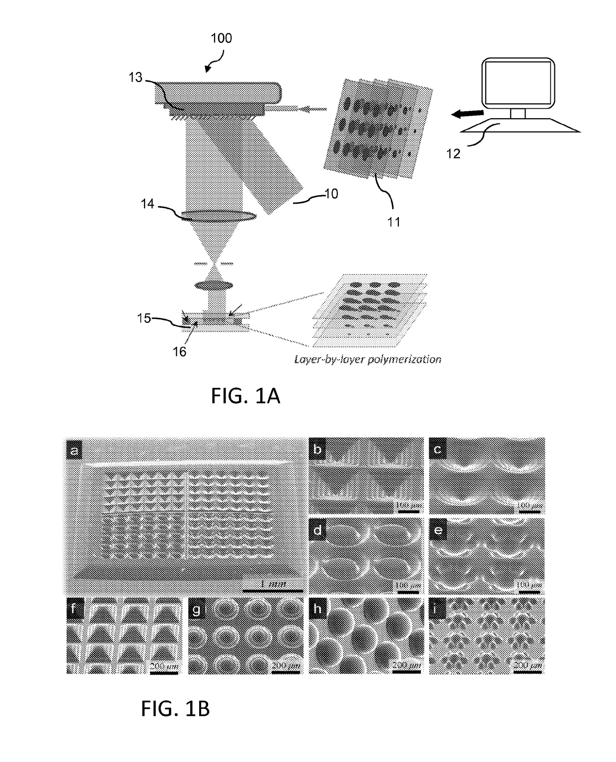 Layerless bioprinting via dynamic optical projection and uses thereof