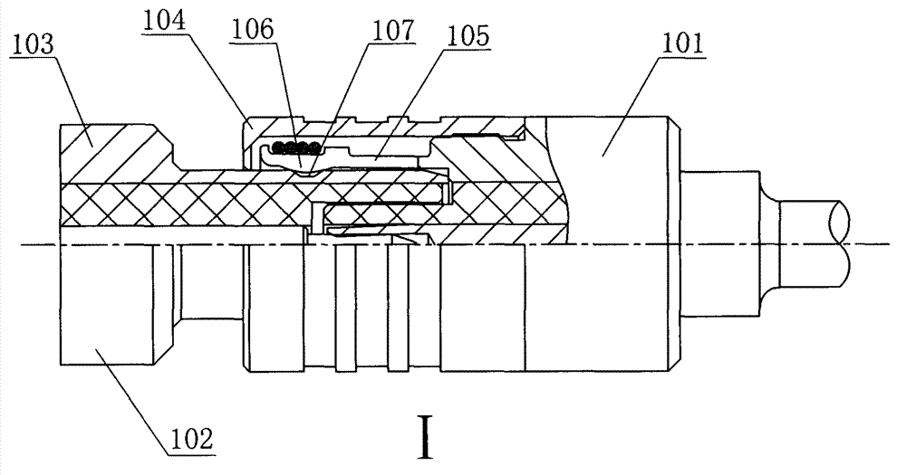 Server message block (SMB) blind mating coaxial plug