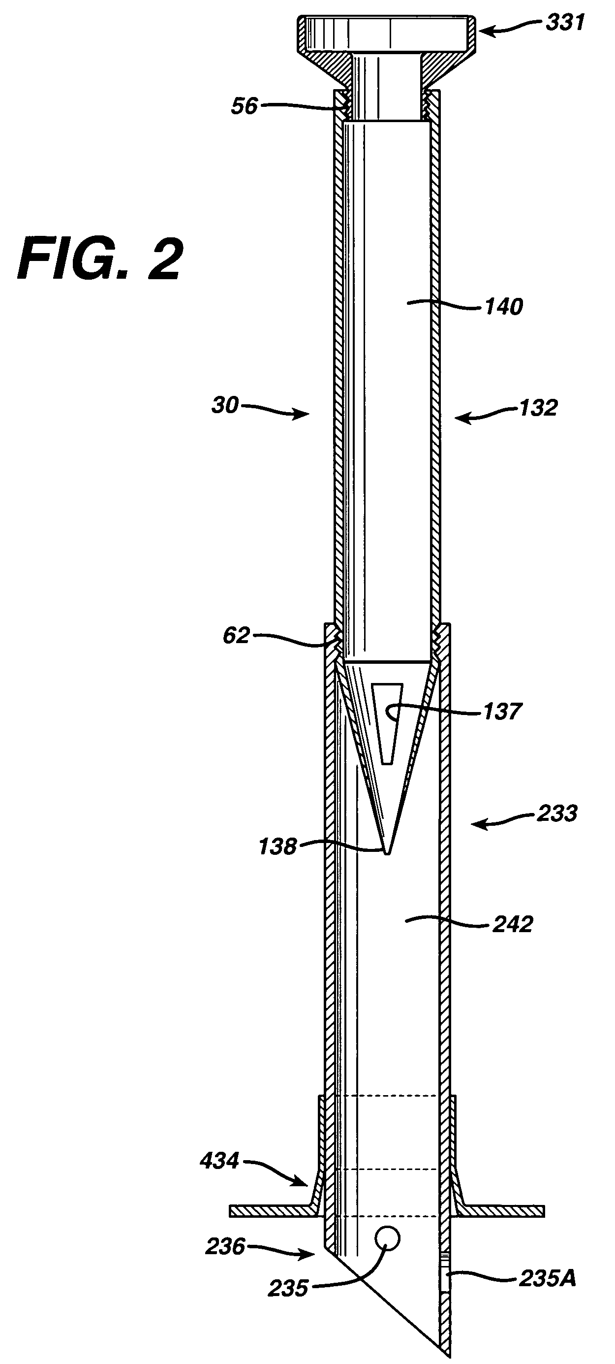 Method for accessing an operative space