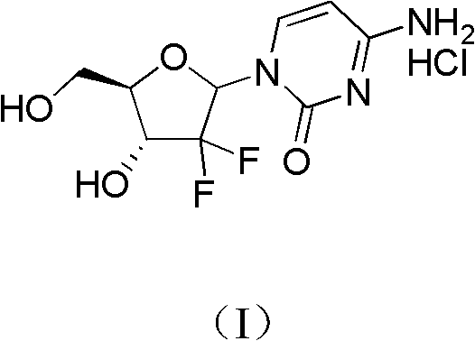 Method for preparing gemcitabine hydrochloride