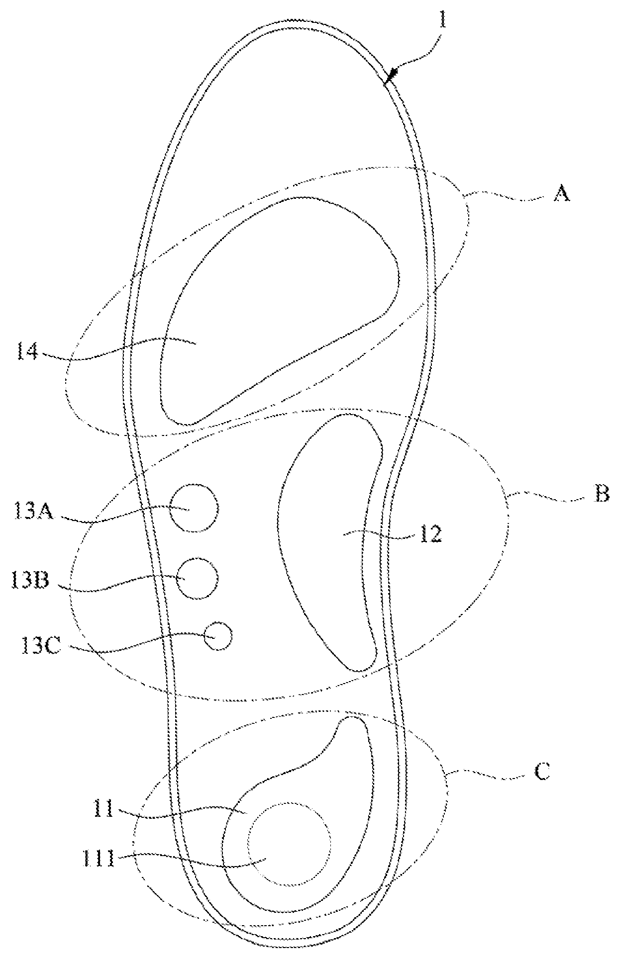 Support insole for shoes