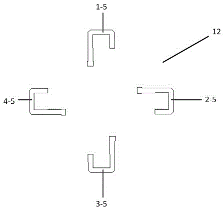 Central symmetric horizontally-polarized broadband omnibearing array antenna