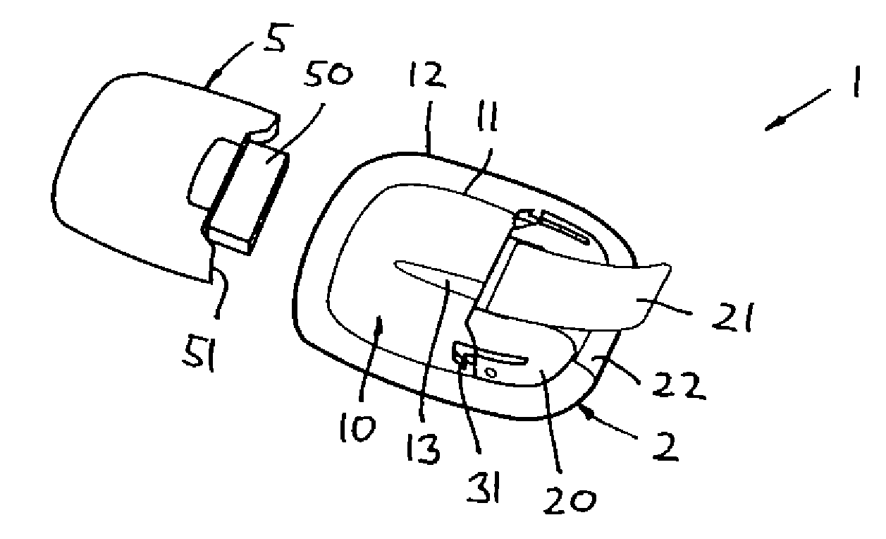 Medical Device with Protected Transcutaneous Device