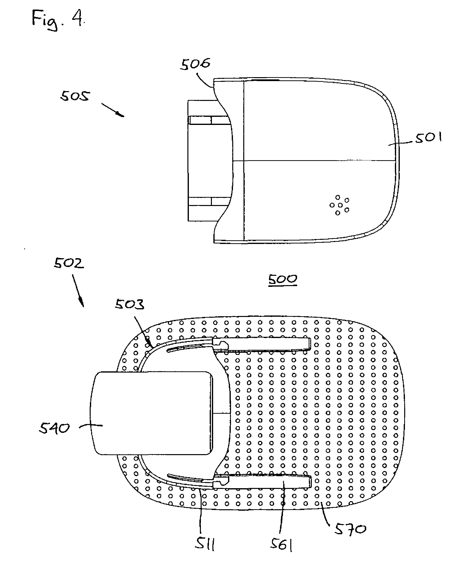 Medical Device with Protected Transcutaneous Device