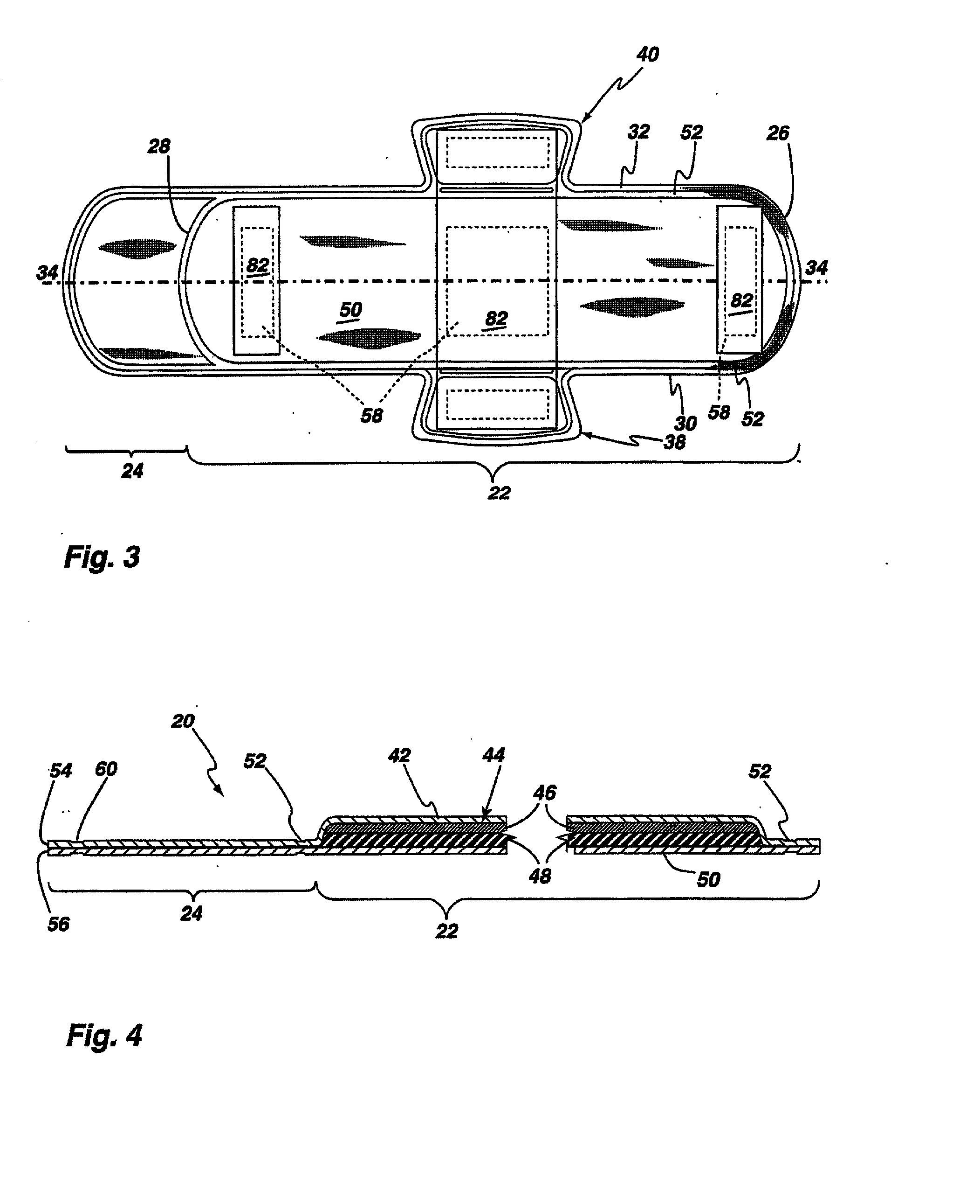 Sanitary napken with breathable extension