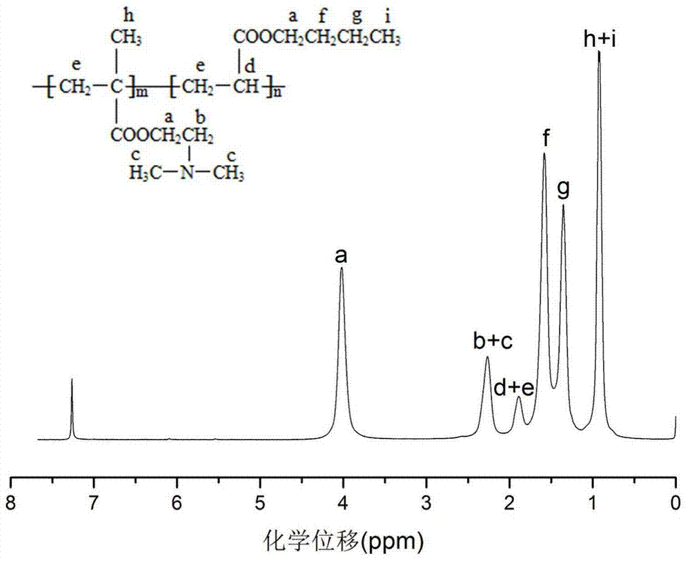 Method for preparing DMAEMA based amphiphilic block copolymer through single electron transfer living free radical polymerization