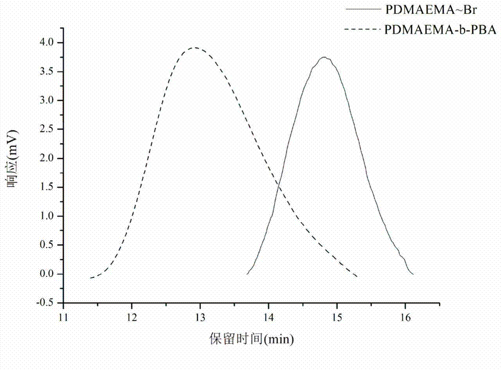 Method for preparing DMAEMA based amphiphilic block copolymer through single electron transfer living free radical polymerization