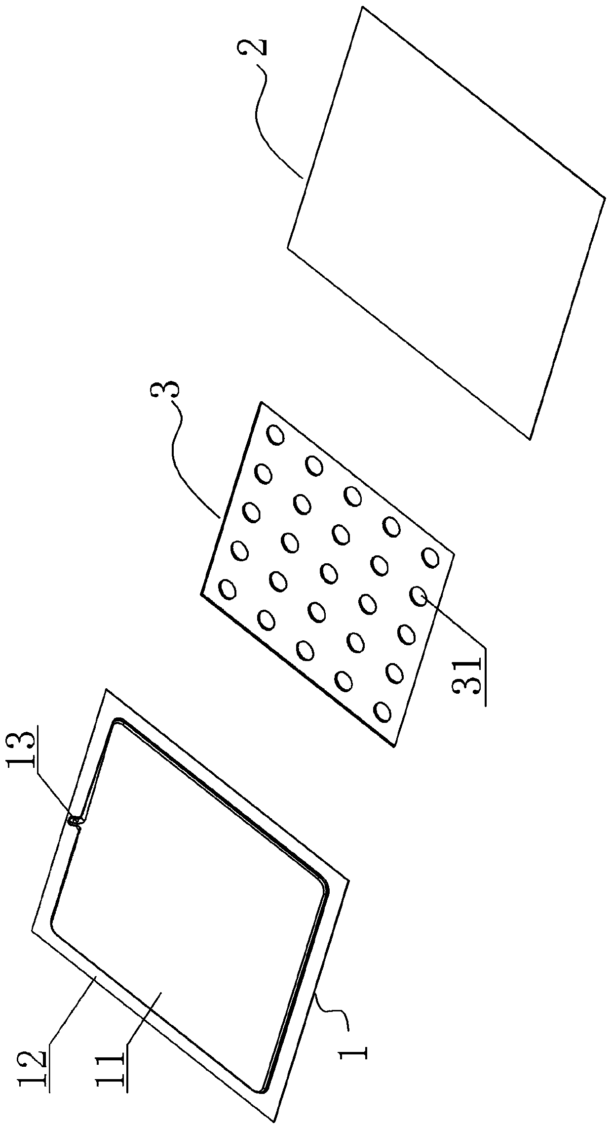 Thin capillary structure supporting uniform temperature plate